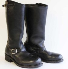 画像1: 80s USA製 BIKE BOOTS PT83 エンジニアブーツ 黒 9.5R (1)