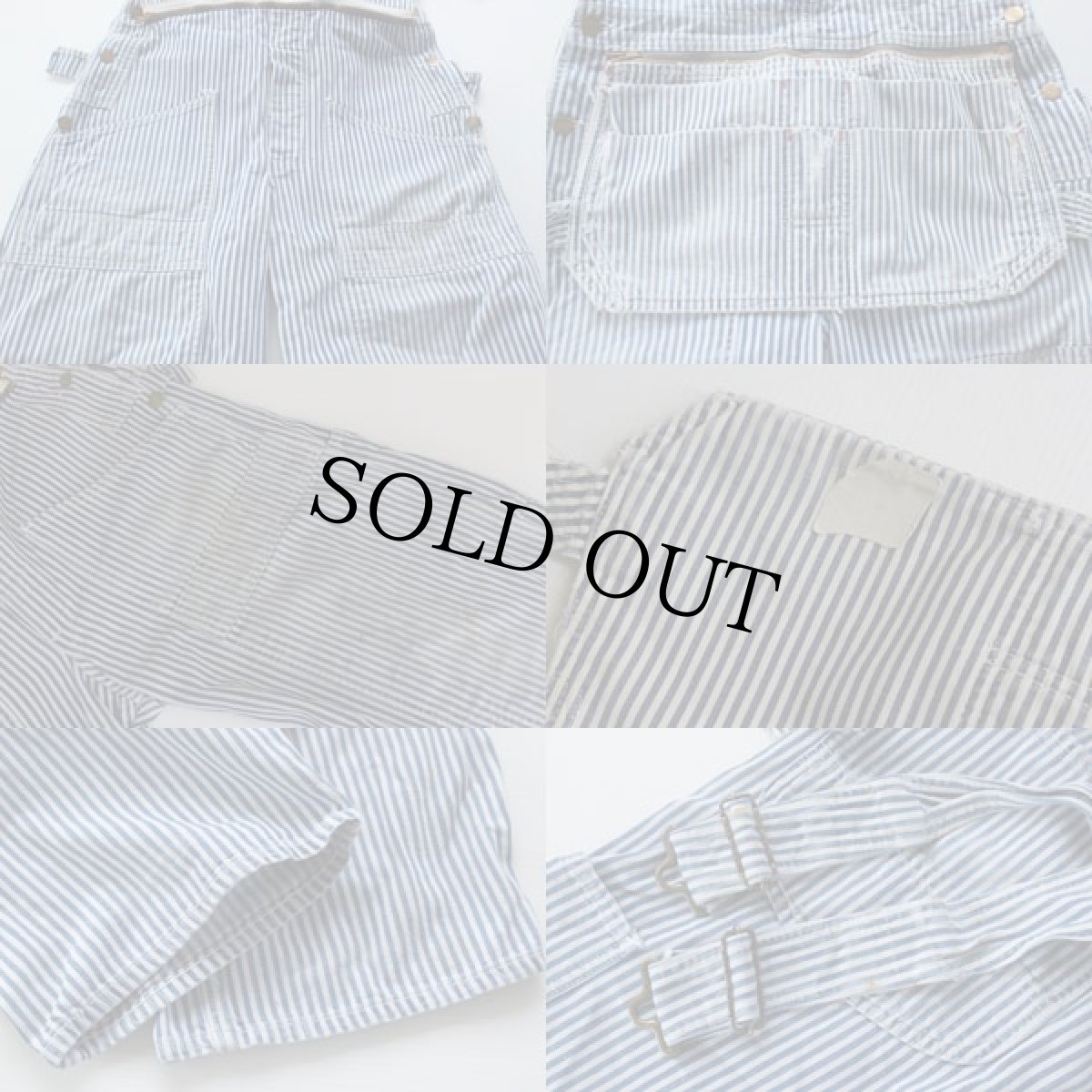 画像3: 60s USA製 Leeリー エプロン付き ヒッコリー オーバーオール (3)