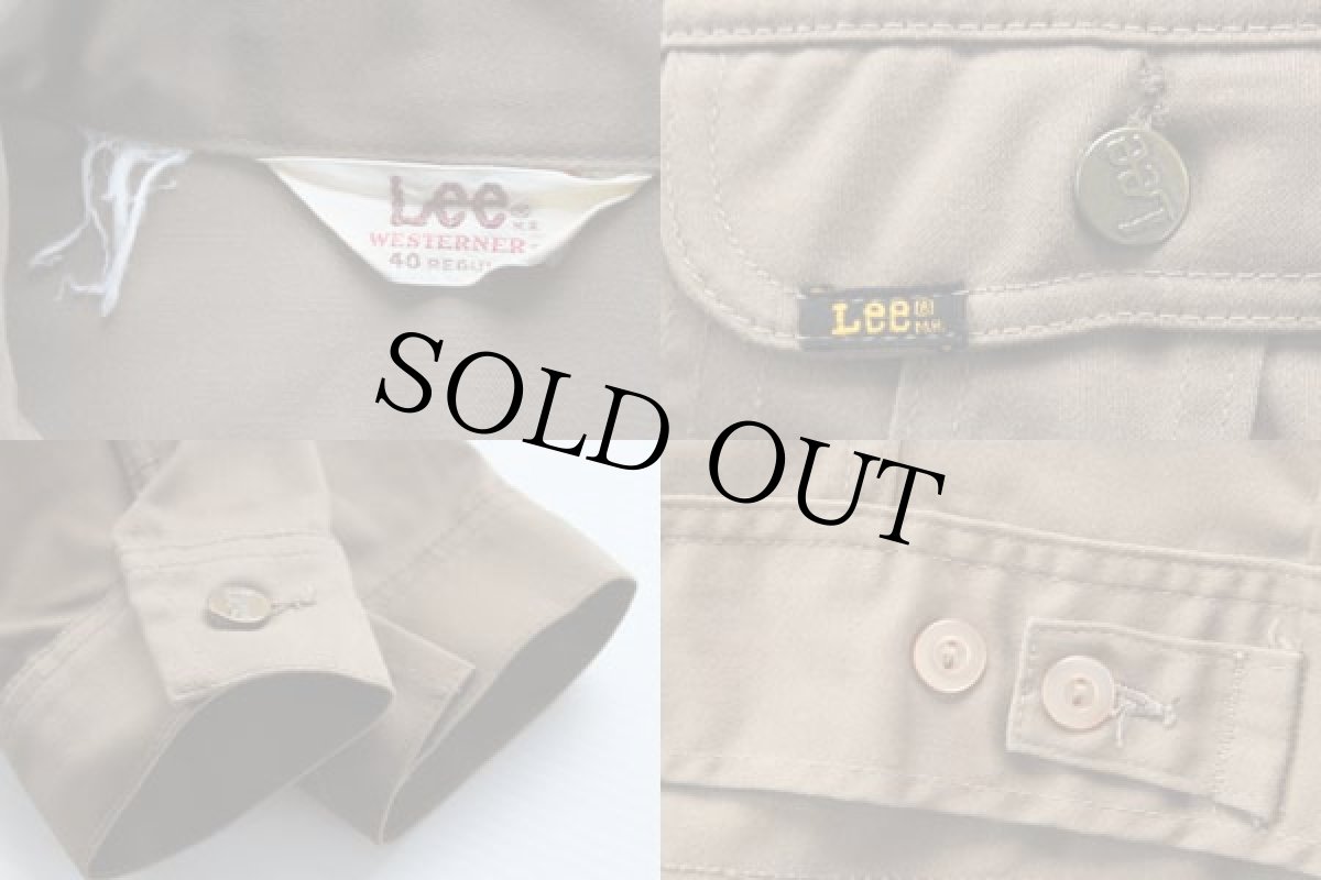 画像3: 70s Leeリー ウエスターナー コットンジャケット 茶 (3)