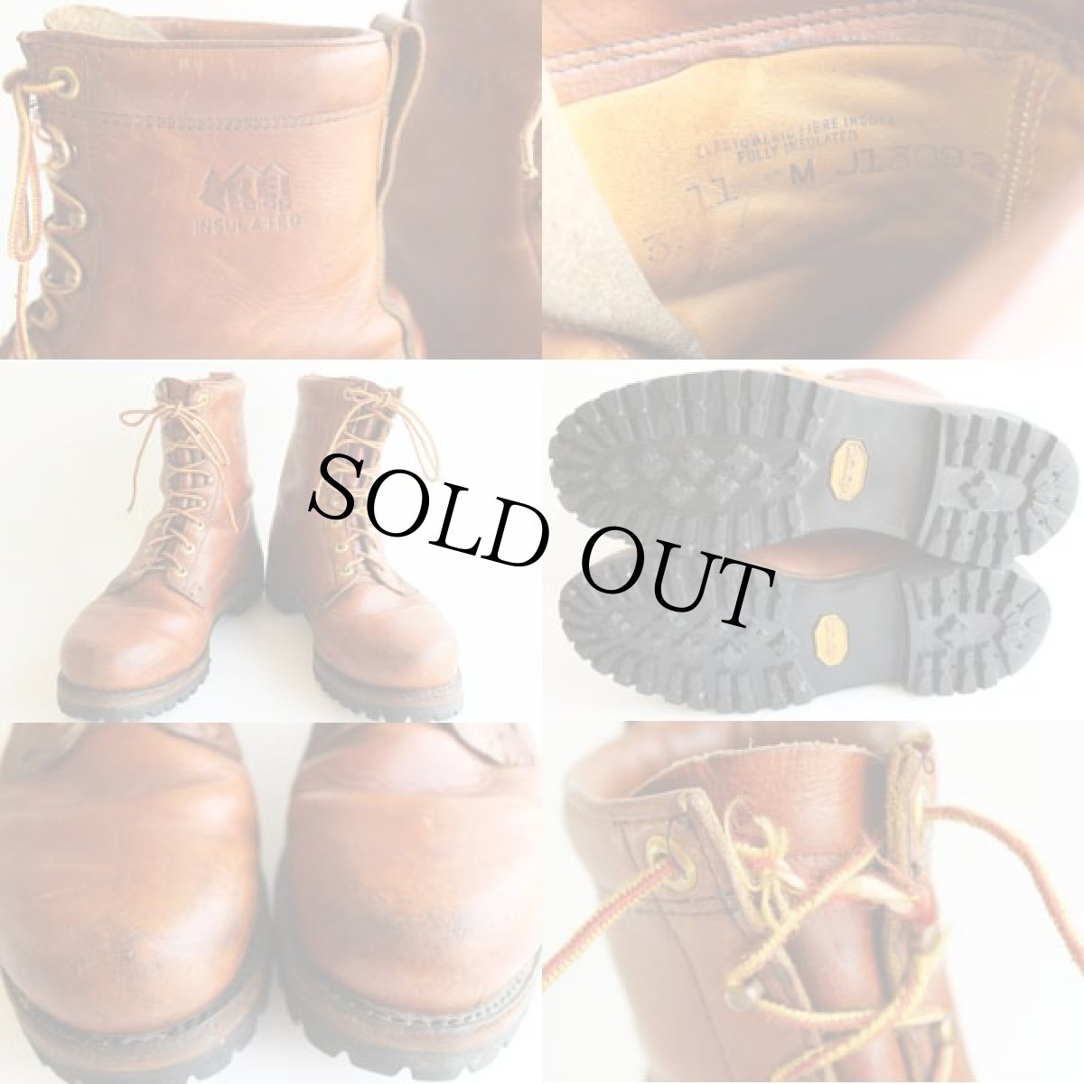 画像3: 70s REI 編み上げブーツ 11M (3)