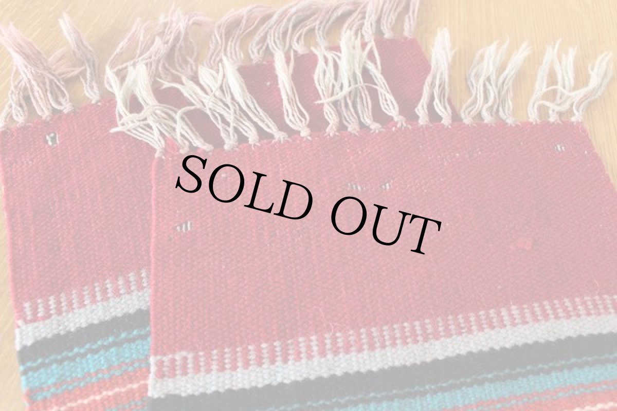 画像3: ビンテージ サンダーバード ネイティブ柄 チマヨ ラグ マット (3)