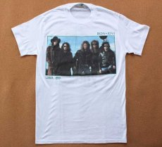 画像1: 80s USA製 BON JOVIボンジョビ Tシャツ 白 S (1)