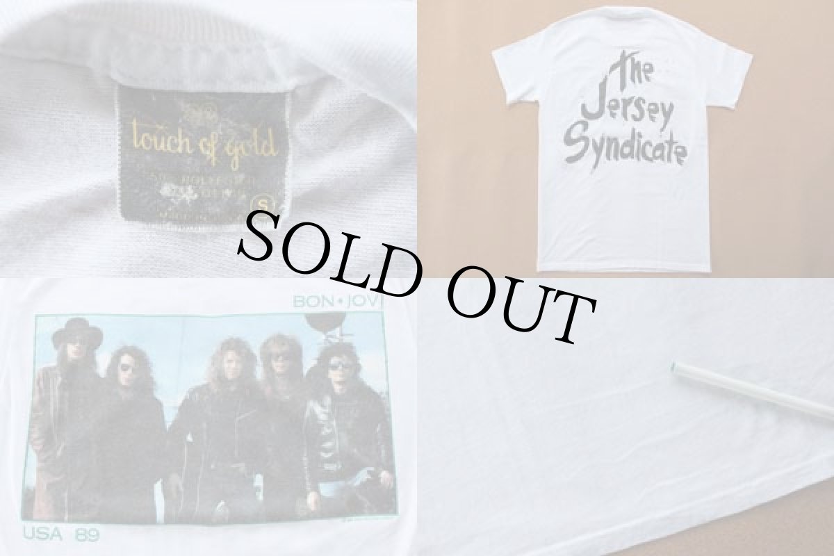 画像3: 80s USA製 BON JOVIボンジョビ Tシャツ 白 S (3)