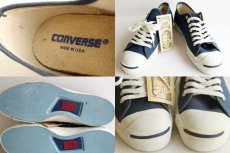 画像3: デッドストック★90s USA製 CONVERSEコンバース ジャックパーセル 紺 8 (3)