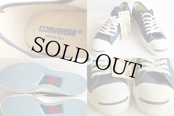 デッドストック☆90s USA製 CONVERSEコンバース ジャックパーセル 紺 8