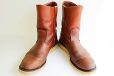 画像3: 80s USA製 REDWINGレッドウイング 866 犬タグ アイリッシュセッター ペコスブーツ 赤茶 9C (3)