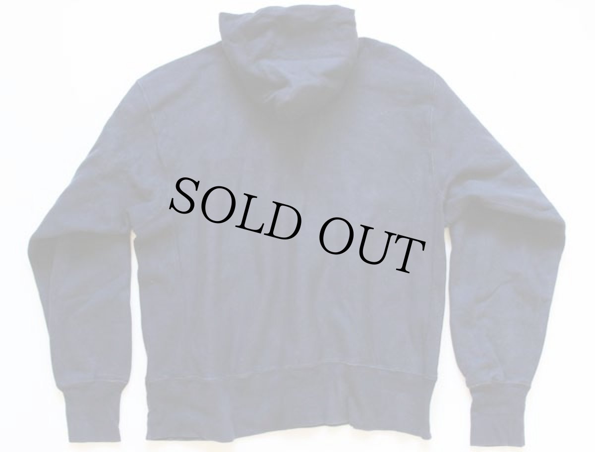 画像2: 80s USA製 Championチャンピオン WESLEYAN リバースウィーブ スウェットパーカー 紺 L (2)