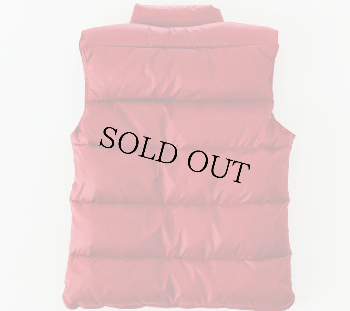 画像2: 70s CAMP7 ダウンベスト 赤 S (2)