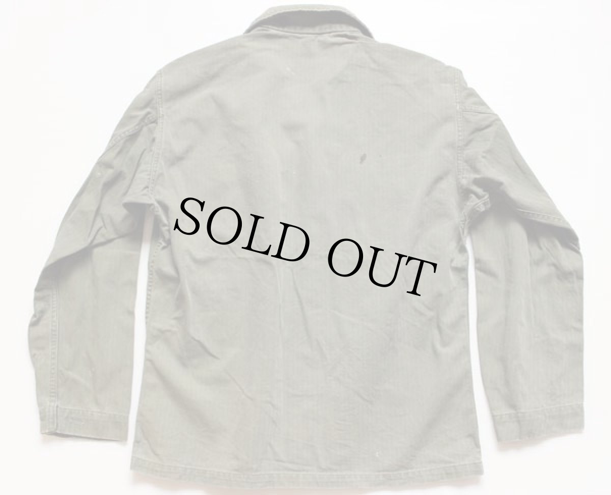 画像2: 40s 米軍 U.S.ARMY M-43 HBT ヘリンボーンツイル ジャケット 36R (2)