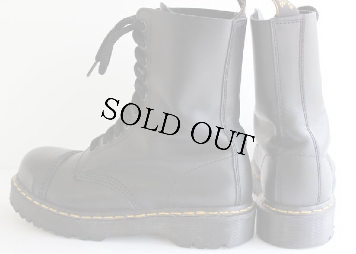 画像2: 英国製 DR.MARTENSドクターマーチン 10ホールブーツ 黒 UK9 (2)