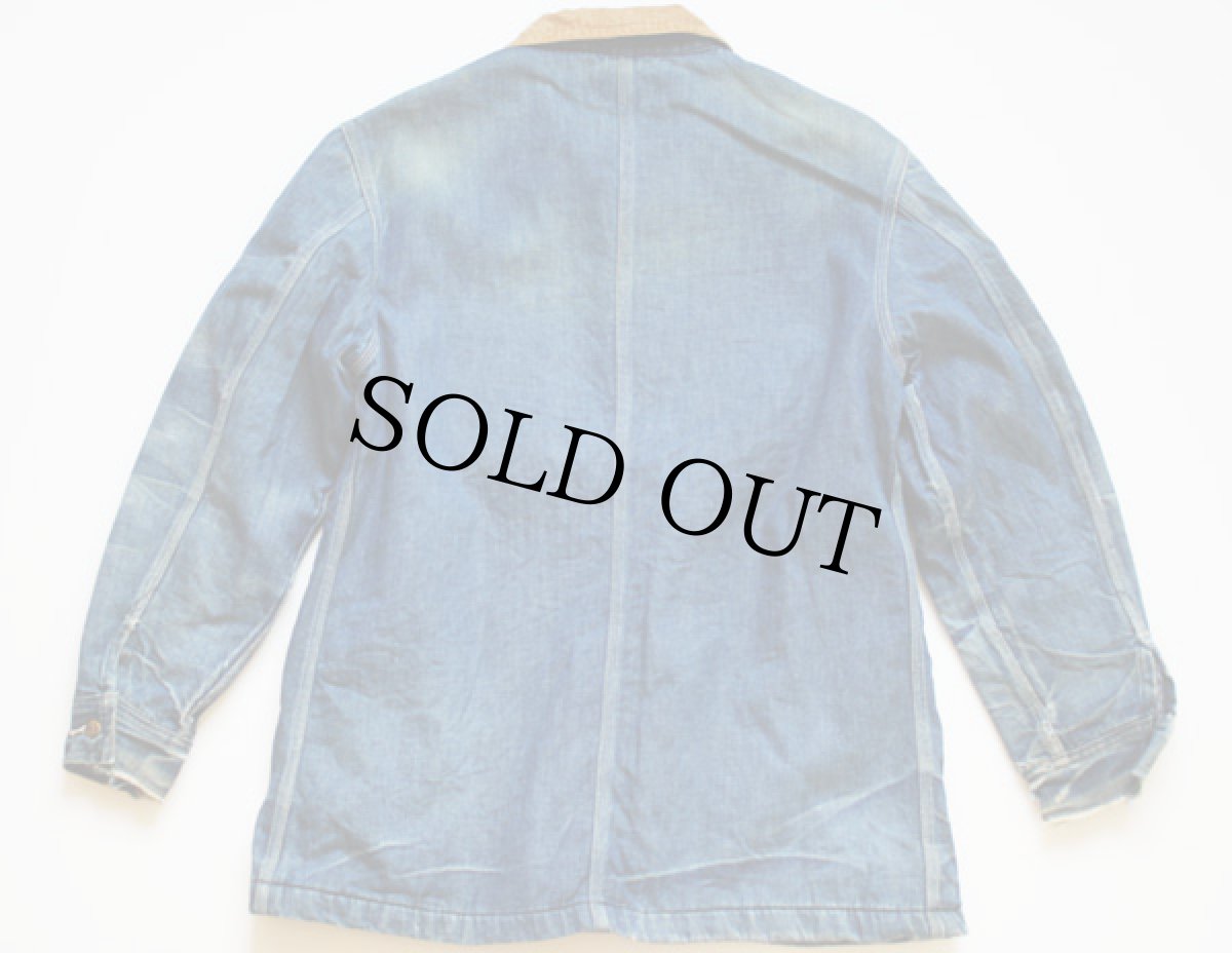 画像2: 70s USA製 Leeリー 81-LJ ブランケットライナー デニム カバーオール (2)