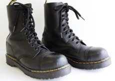 画像1: 英国製 DR.MARTENSドクターマーチン 10ホールブーツ 黒 UK9 (1)