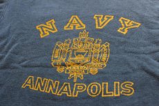 画像2: 60s NAVY ANNNAPOLIS U.S.NAVAL ACADEMY スウェット 紺 (2)