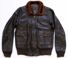 画像1: 60s 米軍 U.S.NAVY G-1 フライト レザージャケット 40 (1)