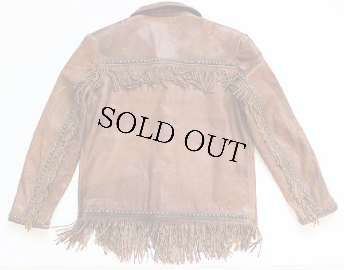 画像2: DOUBLE D RANCH フリンジ レザージャケット (2)