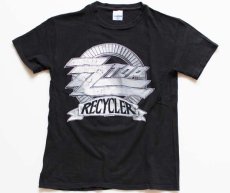 画像1: 90s USA製 ZZ TOP RECYCLER WORLD TOUR 1990 コットン バンドTシャツ 黒 M (1)