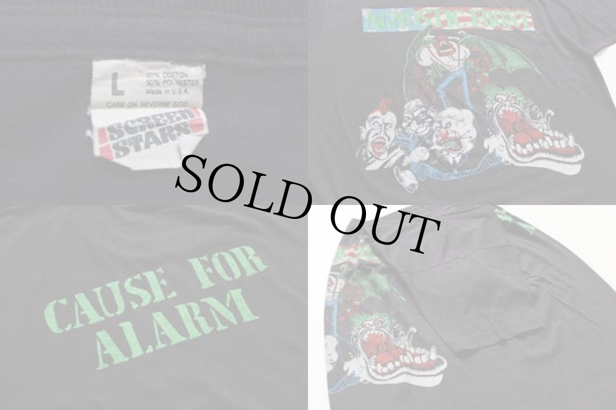 画像3: 80s USA製 AGNOSTIC FRONT Tシャツ 黒 L (3)