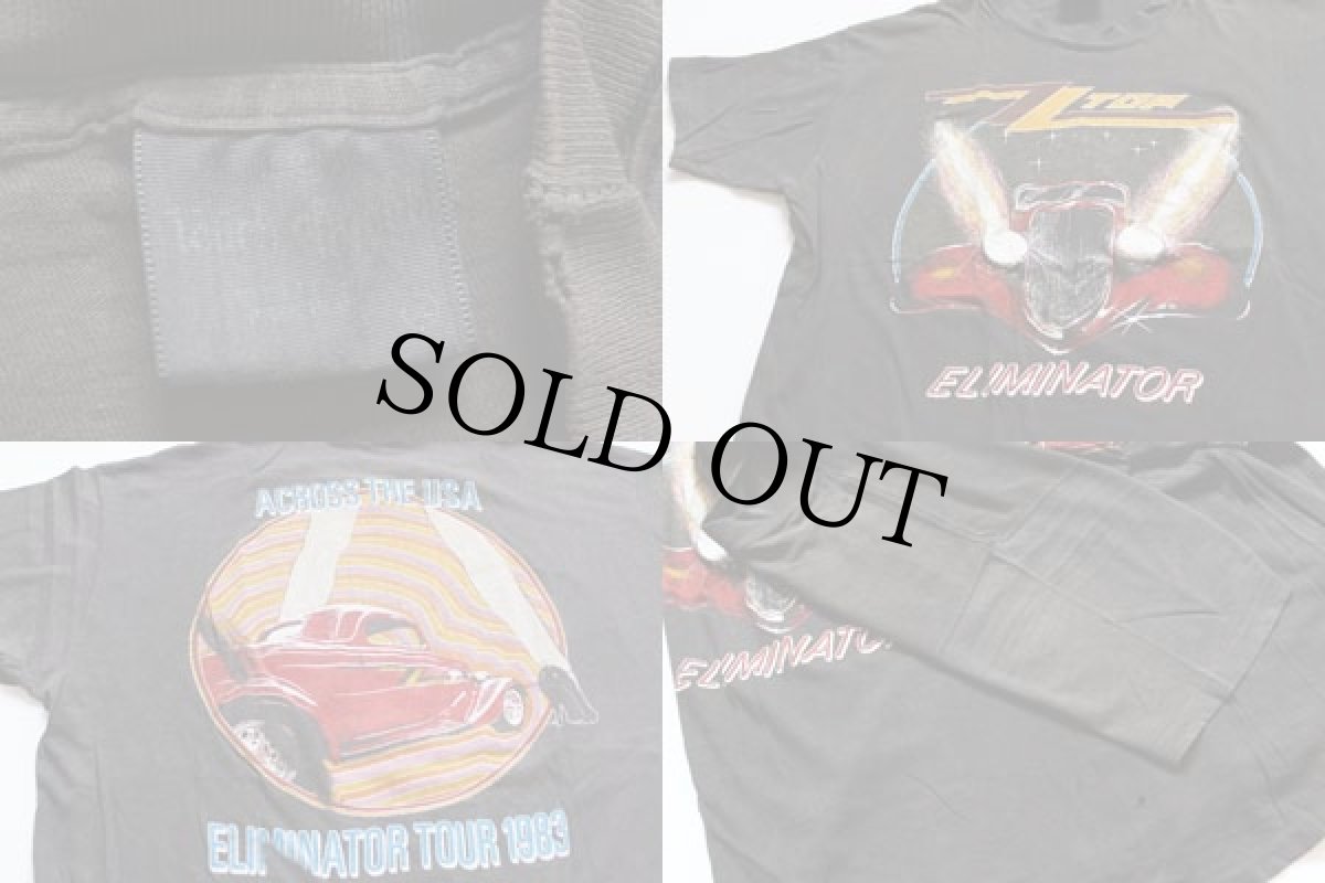 画像3: 80s USA製 ZZ TOP ELIMINATOR TOUR 1983 コットン バンドTシャツ 黒 XL (3)