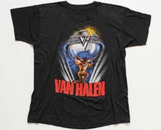 画像1: 80s VAN HALENヴァンヘイレン TOUR 1986 コットン バンドTシャツ 黒 (1)