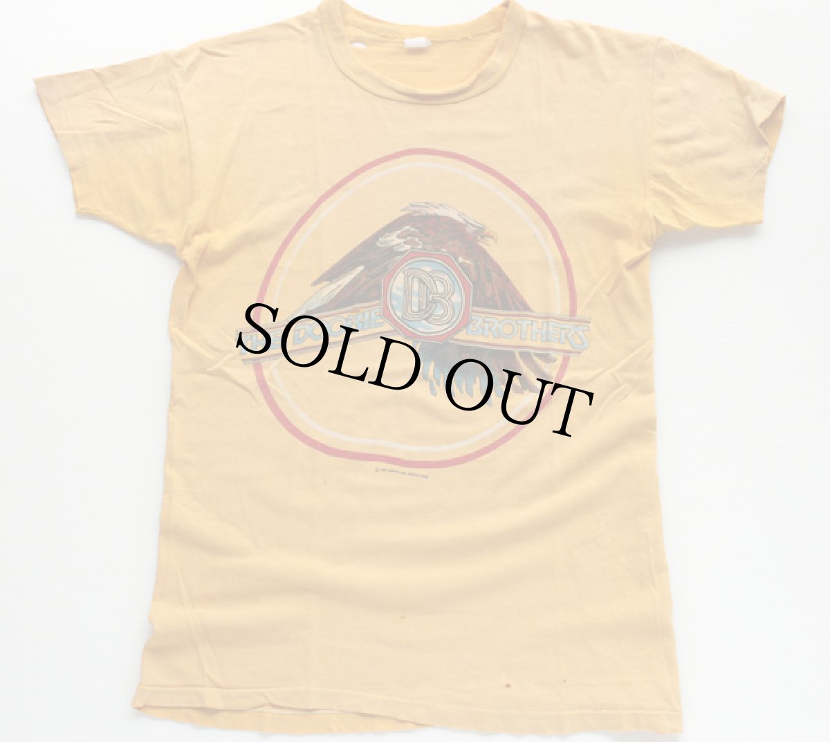 画像2: 70s Doobie Brothersドゥービーブラザーズ コットンTシャツ 黄 (2)