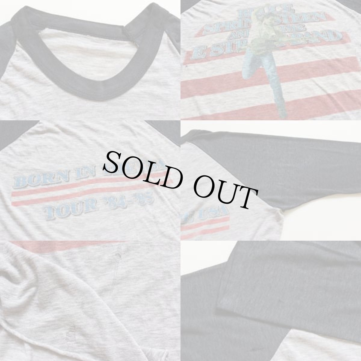 画像3: 80s Bruce Springsteenブルーススプリングスティーン ツアー 七分袖 ラグラン バンドTシャツ (3)