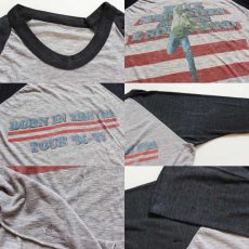 画像3: 80s Bruce Springsteenブルーススプリングスティーン ツアー ラグラン 七分袖Tシャツ (3)