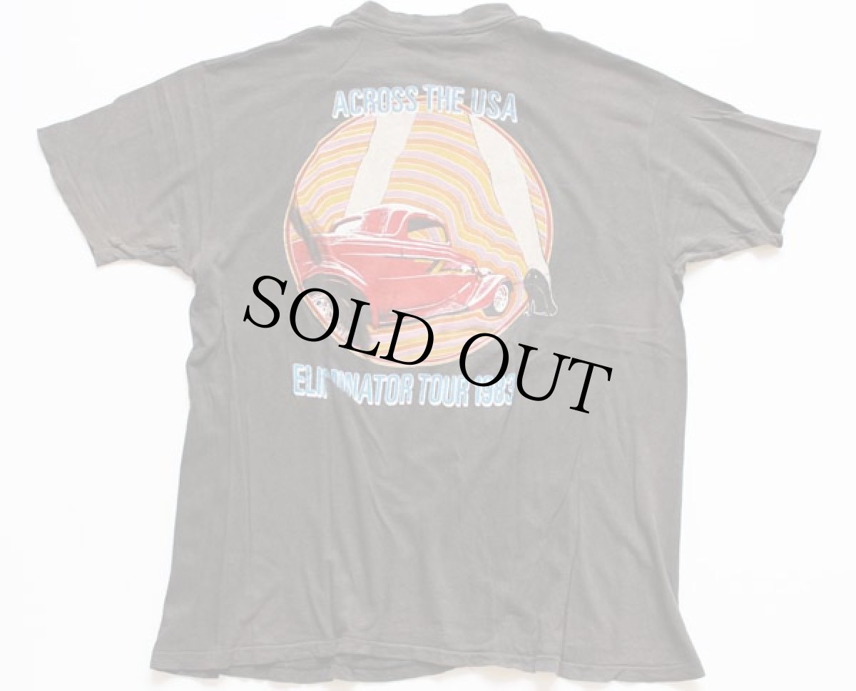 画像2: 80s USA製 ZZ TOP ELIMINATOR TOUR 1983 コットン バンドTシャツ 黒 XL (2)