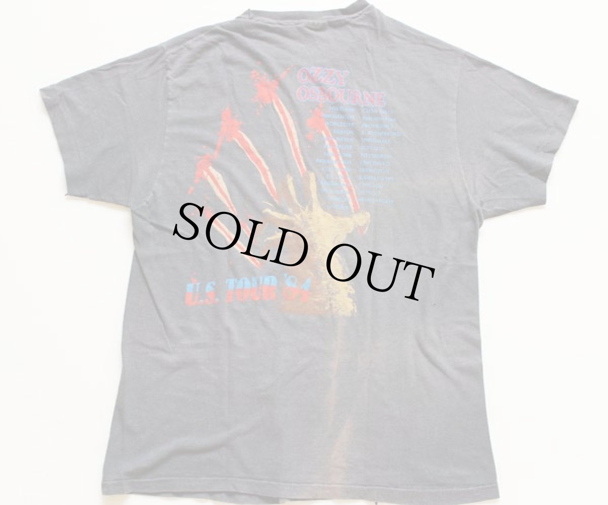 画像2: 80s USA製 Hanes OZZYオジーオズボーン U.S TOUR'84 コットン バンドTシャツ L (2)