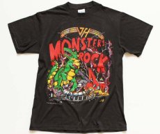 画像1: 80s USA製 VAN HALENヴァンヘイレン MONSTERS OF ROCK TOUR 1988 バンドTシャツ 黒 M (1)