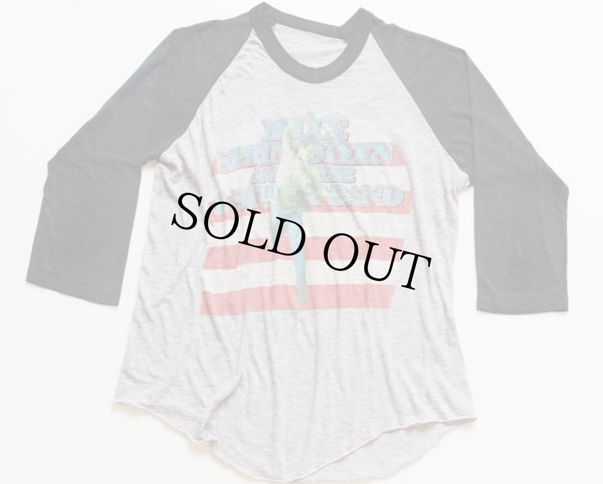 画像1: 80s Bruce Springsteenブルーススプリングスティーン ツアー 七分袖 ラグラン バンドTシャツ (1)