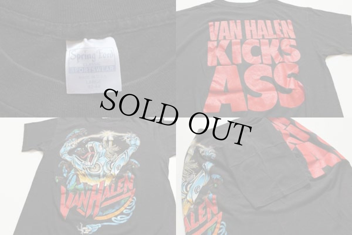 画像3: 80s USA製 VAN HALENヴァンヘイレン バンドTシャツ 黒 L (3)