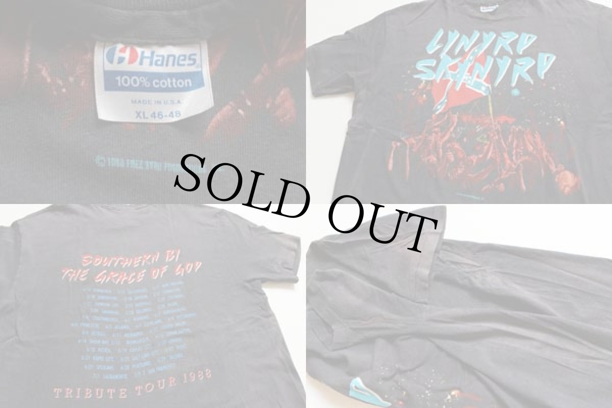画像3: 80s USA製 Hanes LYNYRD SKYNYRD TRIBUTE TOUR 1988 コットン バンドTシャツ XL (3)