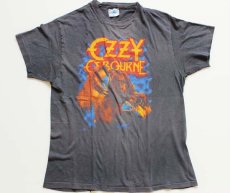 画像1: 80s USA製 Hanes OZZYオジーオズボーン U.S TOUR'84 コットン バンドTシャツ L (1)