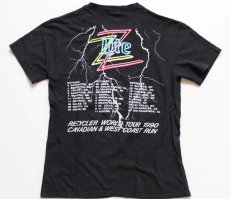 画像2: 90s USA製 ZZ TOP RECYCLER WORLD TOUR 1990 コットン バンドTシャツ 黒 M (2)