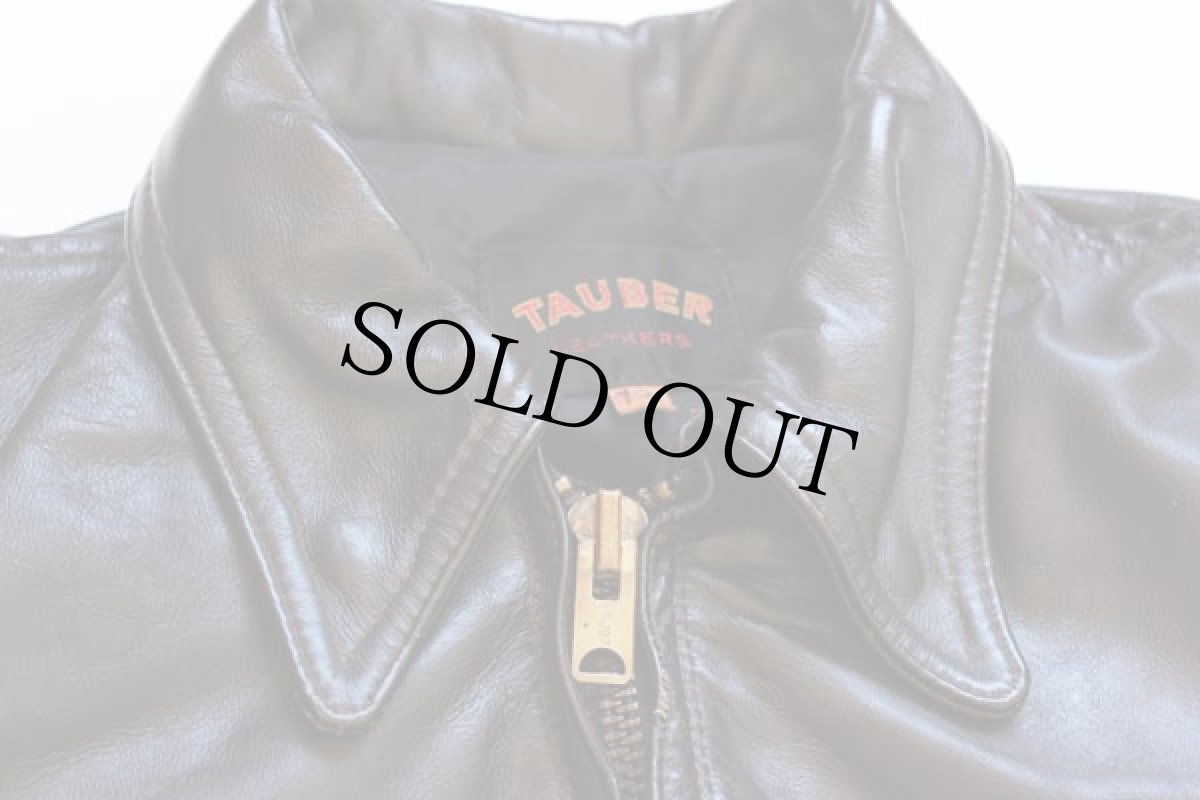 画像3: 60s TAUBERS レザージャケット 焦げ茶 42★コート (3)