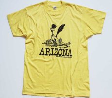 画像2: デッドストック★80s USA製 ARIZONA ロードランナー Tシャツ 黄 L (2)