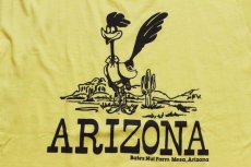 画像1: デッドストック★80s USA製 ARIZONA ロードランナー Tシャツ 黄 L (1)