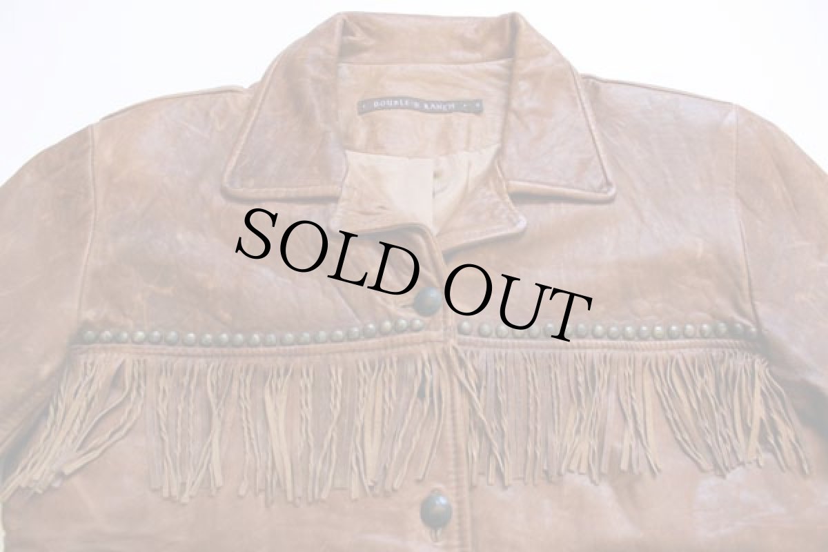 画像3: DOUBLE D RANCH フリンジ レザージャケット (3)