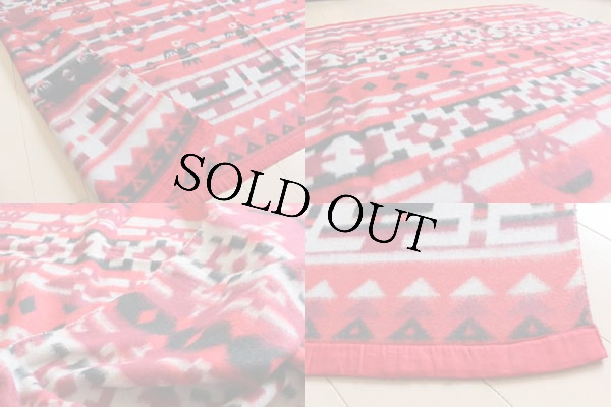 画像3: 30s ネイティブ柄 キャンプ ブランケット (3)