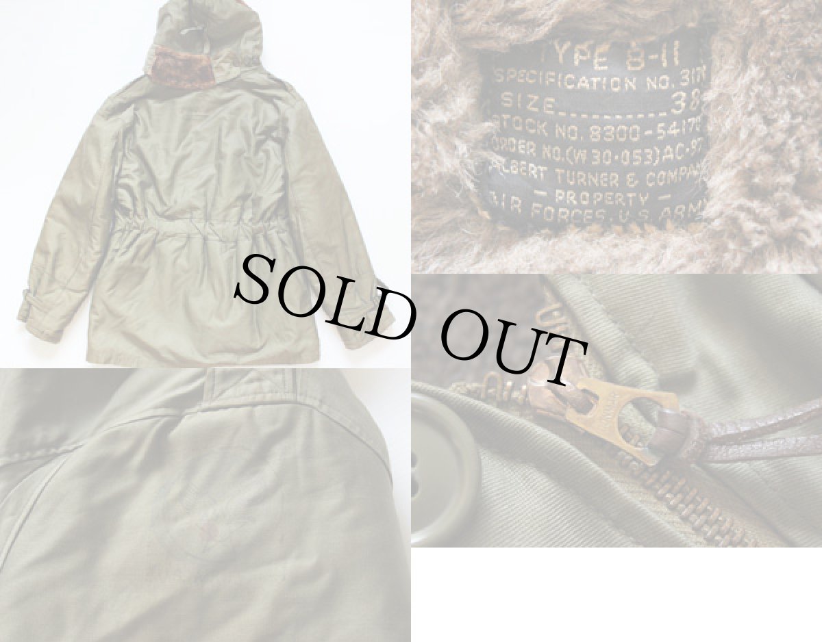 画像2: 40s 米軍 USAAF B-11 アルパカライナー フライトジャケット 38 (2)