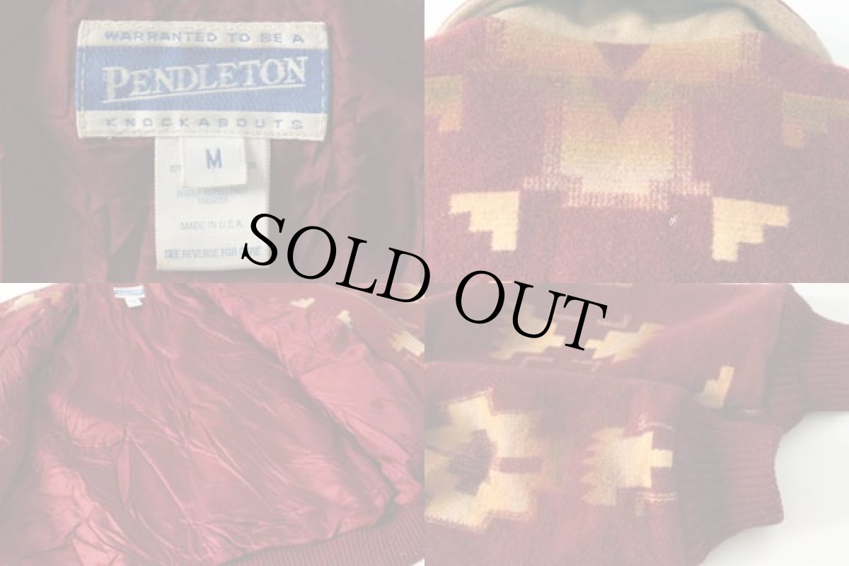 画像3: 90s USA製 PENDLETONペンドルトン ネイティブ柄 ウールジャケット M (3)