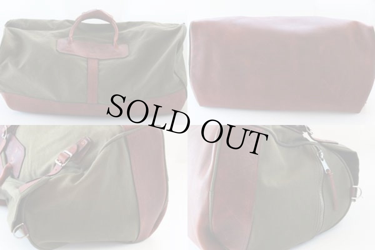 画像2: USA製 ORVISオービス レザー×キャンバス ボストンバッグ (2)