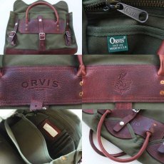 画像3: 90s USA製 ORVISオービス レザー×キャンバス ハンドバッグ (3)