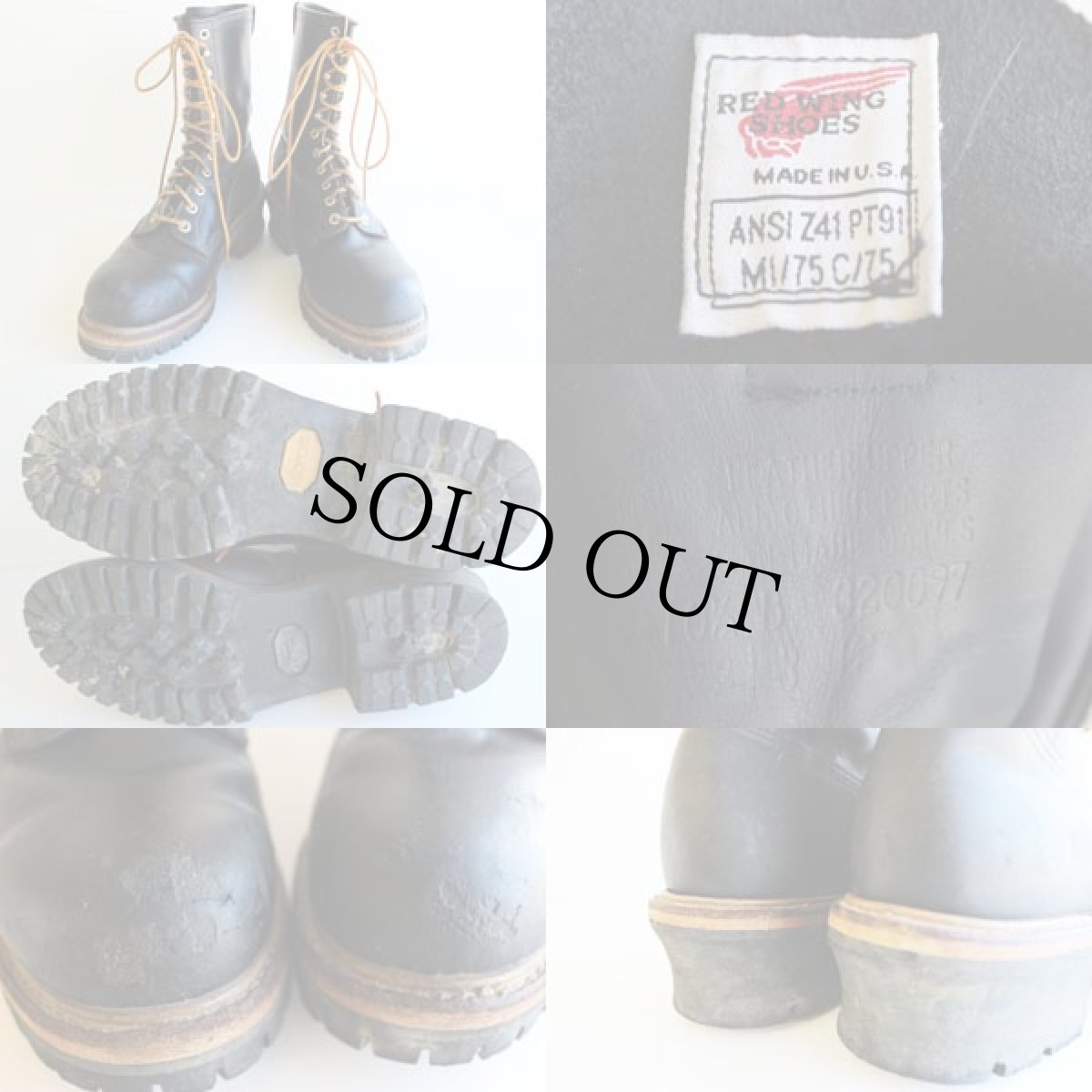 画像3: USA製 REDWINGレッドウイング ロガーブーツ PT91 黒 10.5B (3)