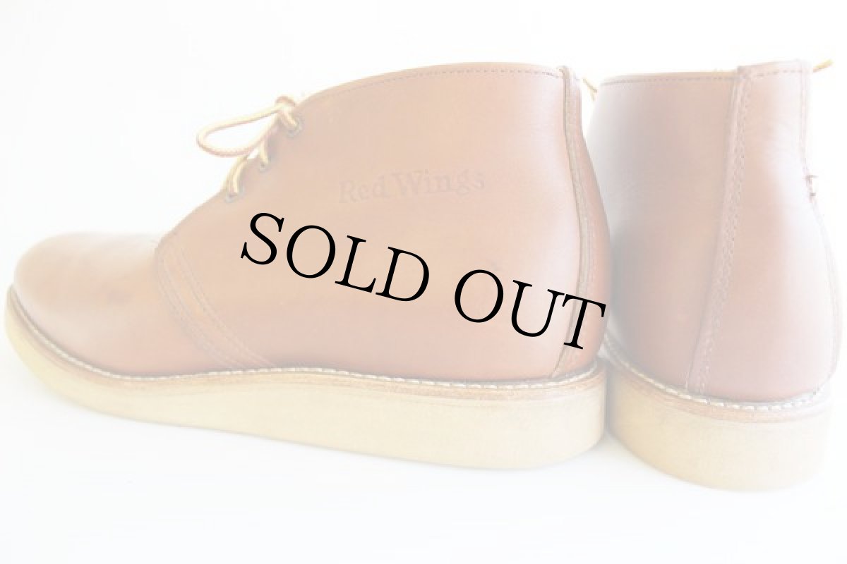 画像2: USA製 REDWINGレッドウイング 595 チャッカブーツ 茶 8.5B (2)