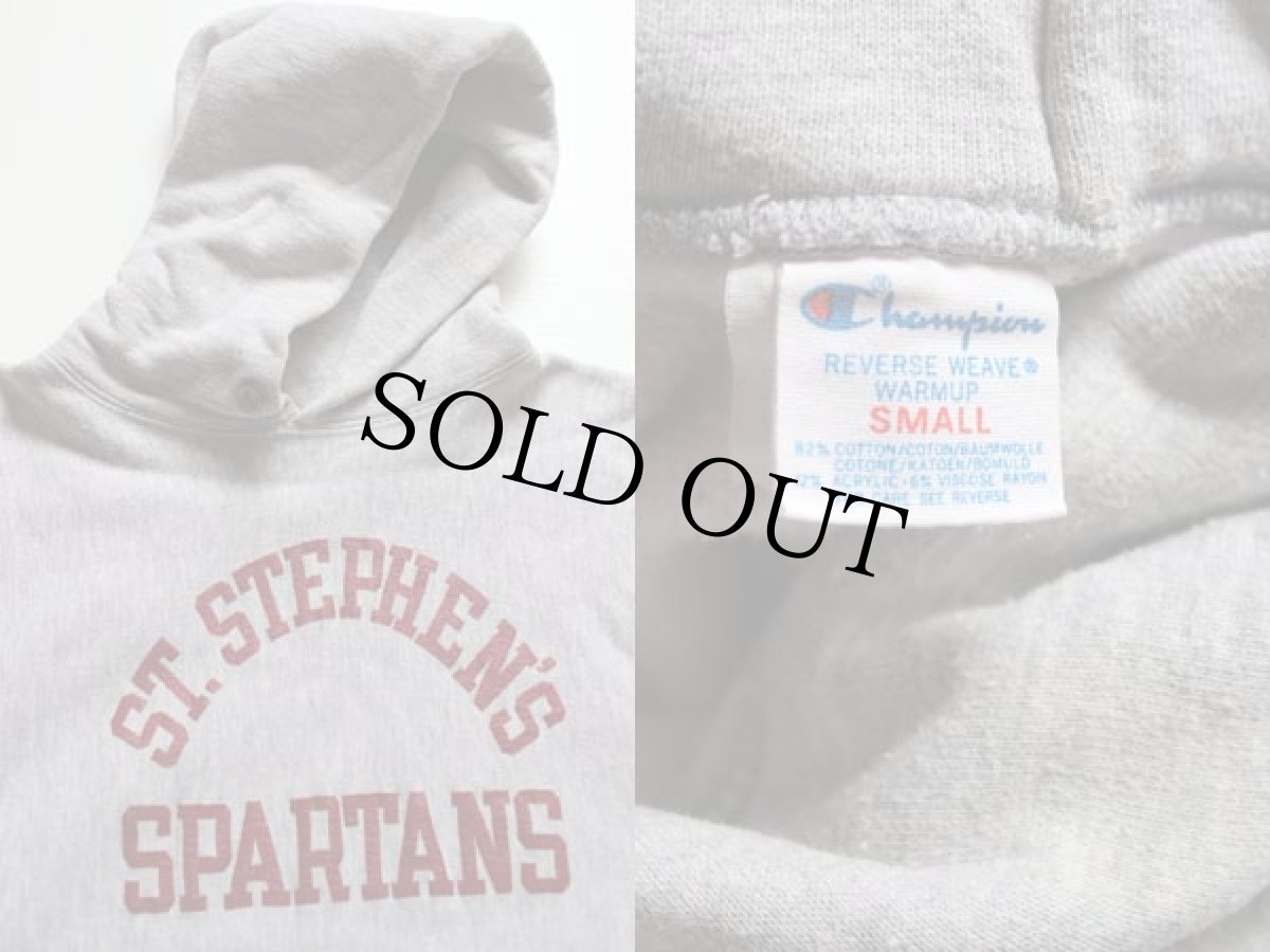 画像3: 80s USA製 Championチャンピオン リバースウィーブ スウェットパーカー 杢グレー S (3)