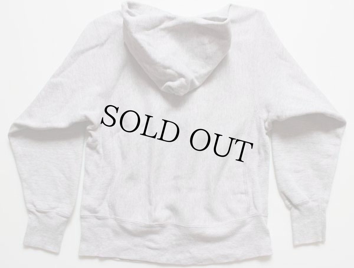 画像2: 80s USA製 Championチャンピオン リバースウィーブ スウェットパーカー 杢グレー S (2)