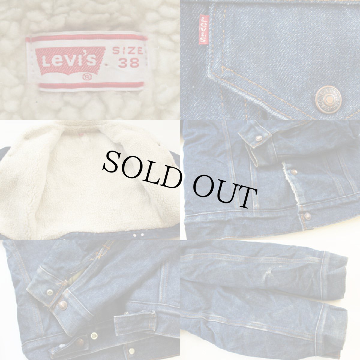 画像3: 70s Levi'sリーバイス ボアライナー デニムジャケット 38 (3)
