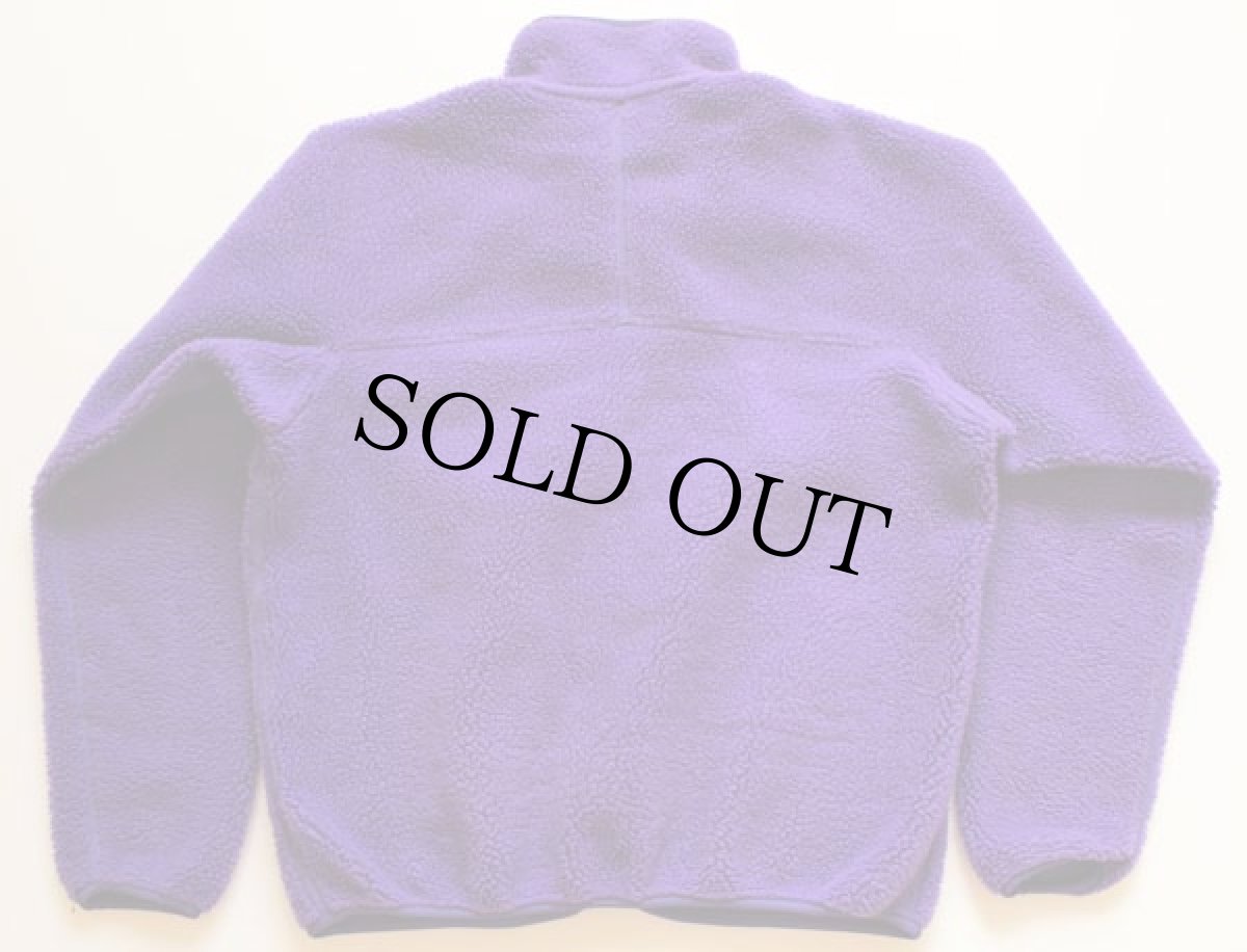 画像2: 90s USA製 patagoniaパタゴニア ベビーレトロ パイル フリースジャケット エッグプラント L (2)