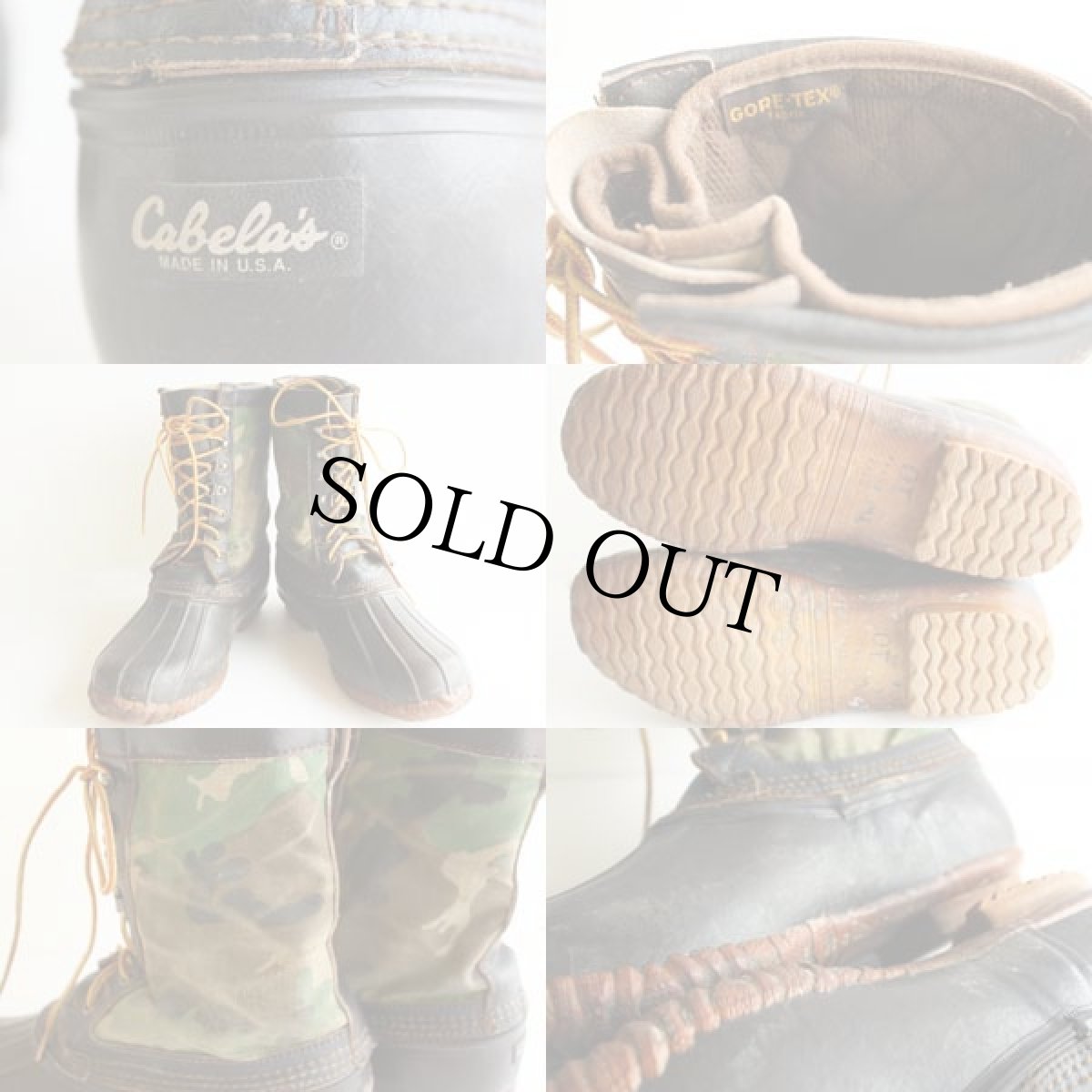 画像3: 90s USA製 Cabela'sカベラス GORE-TEXゴアテックス ハンティングブーツ 10★ビーンブーツ (3)